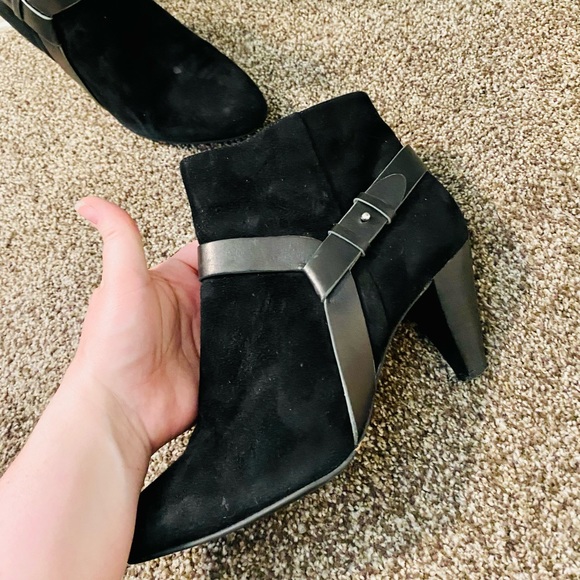 Cole Haan NikeAir Black Suede Calico Booties - Picture 10 of 17